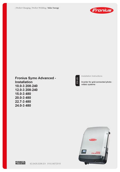 fronius präsentationsmodus|Fronius Symo Advanced Operating Instructions.